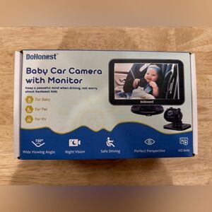 Baby Car Camera with Monitor - Black